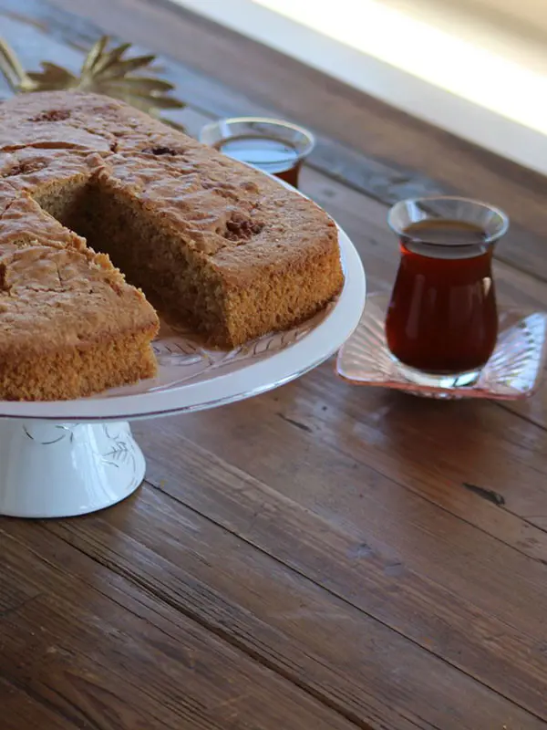 Glutensiz Çaylı Kek